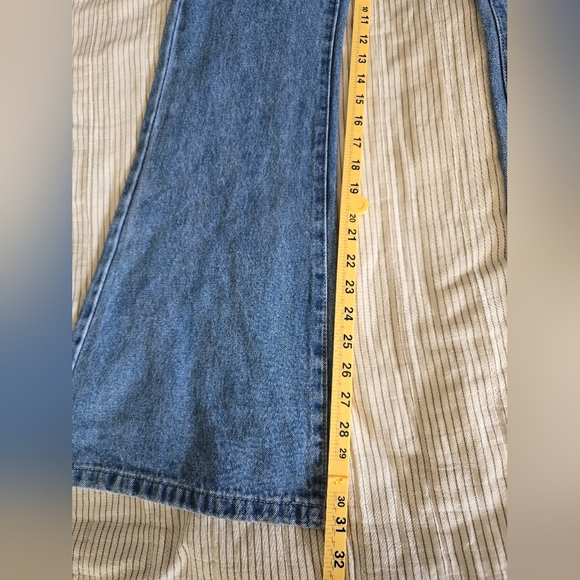 Princess Polly CABARITA Lounge Denim Flared Jeans Medium Wash size 4 NWT - Picture 8 of 9